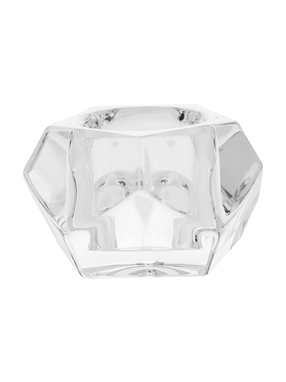 Waxinelichthouder Obesse, Glas, Transparant, Ø 9 x H 6 cm