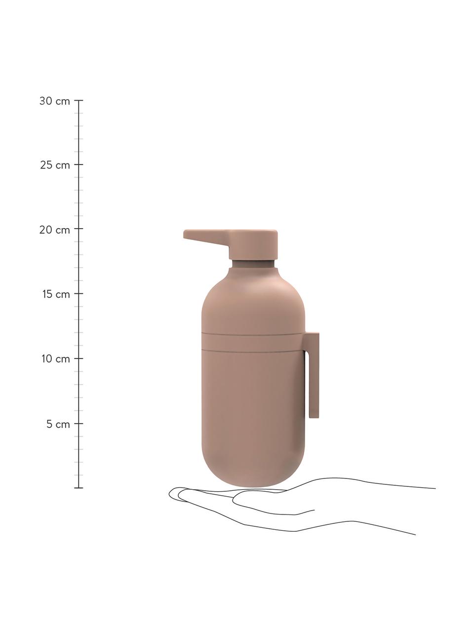 Zeepdispenser Pumpit in oudroze, Kunststof, Roze, Ø 8 x H 20 cm