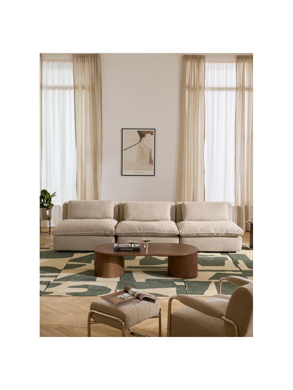 Divano componibile 3 posti Felix, Rivestimento: 100% poliestere Con 45.00, Struttura: legno massiccio di pino e, Piedini: plastica Questo prodotto , Tessuto beige, Larg. 300 x Prof. 110 cm