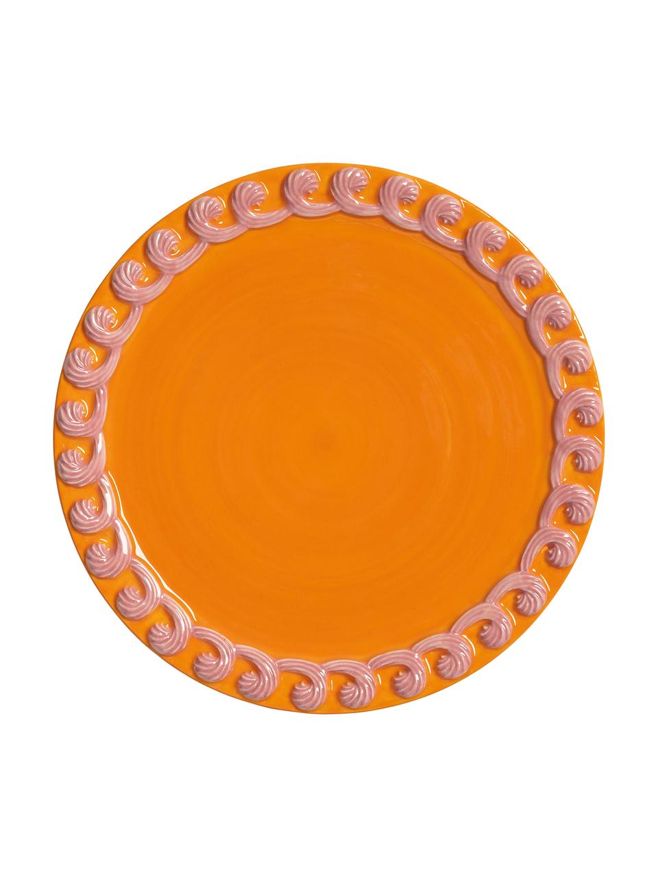 Set 4 piatti da colazione in dolomite Whip, Dolomite, smaltata, Multicolore, Ø 17 cm