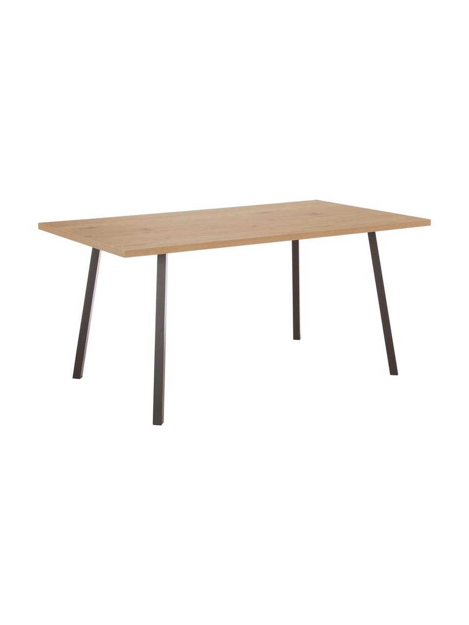 Jedálenský stôl s dubovou dyhou Cenny, Dubové drevo