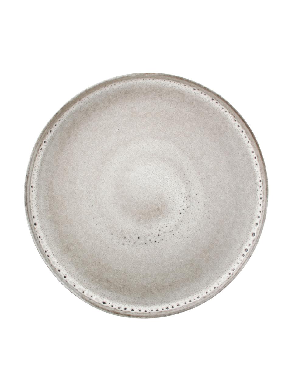 Assiette plate grise Studio Urban, 4 pièces, Grès cérame, Gris, Ø 26 cm