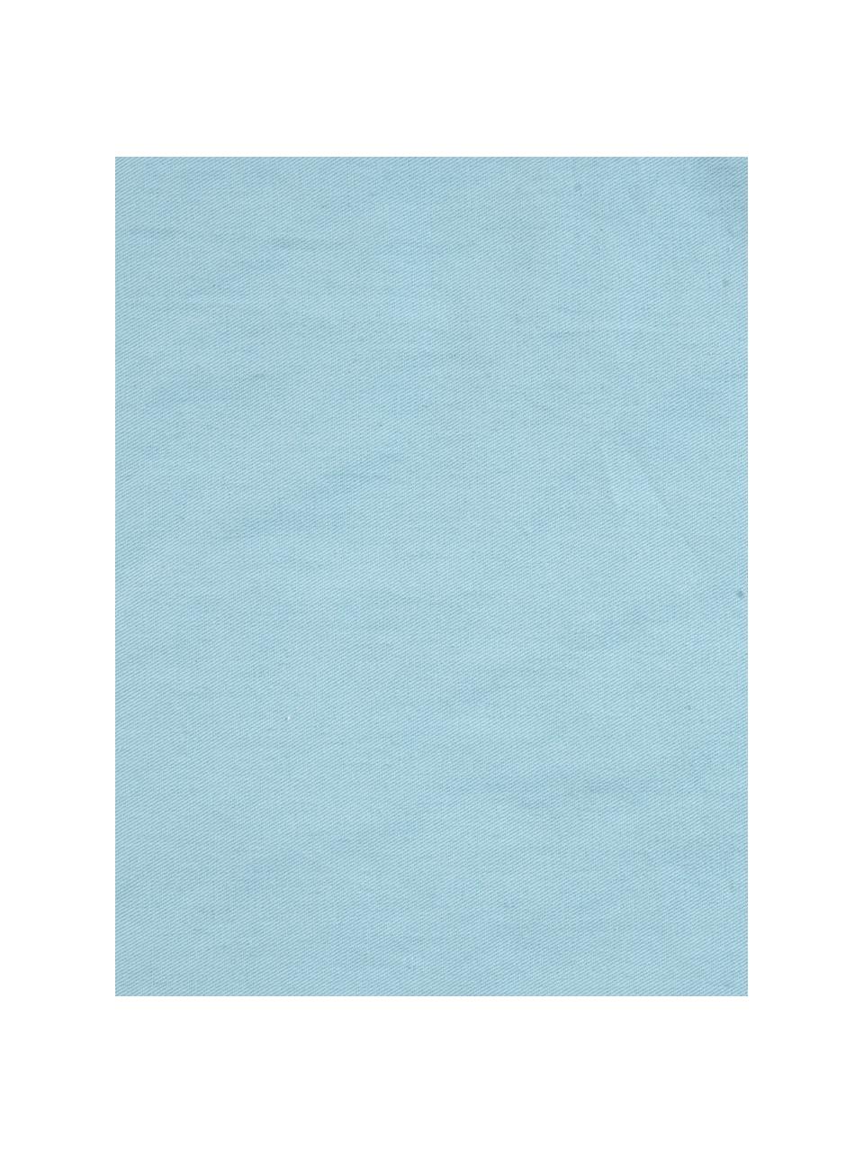 Funda de cojín de algodón Reef, 100% algodón, Azul claro, blanco, An 40 x L 40 cm