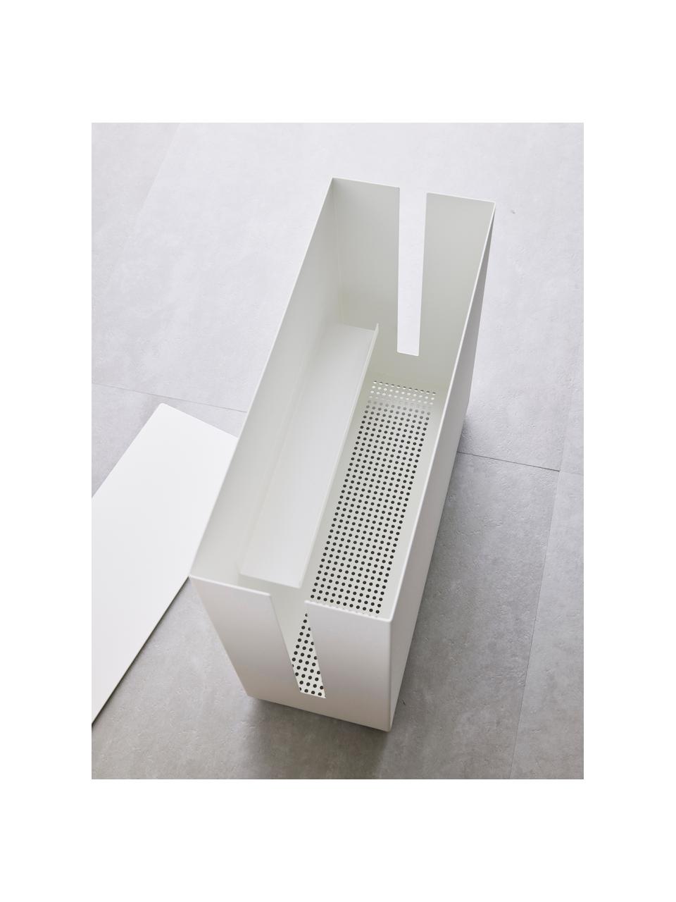 Boîtier range-câble Tower, Métal, revêtement par poudre, Blanc, larg. 15 x haut. 35 cm