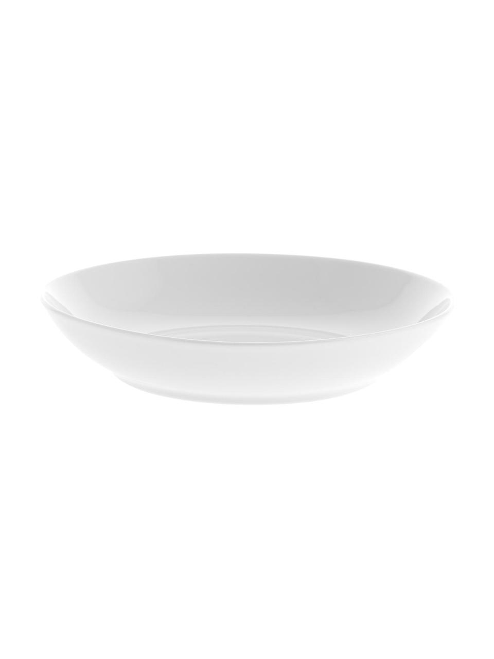 Talerz głęboki z porcelany Delight Modern, 2 szt., Porcelana, Biały, Ø 21 x W 4 cm