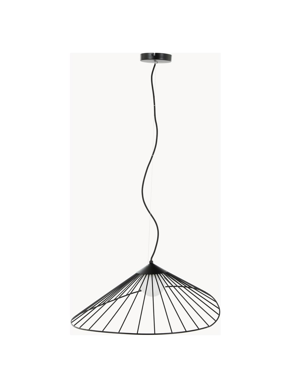 Suspension design Silvan, Noir, larg. 59 x haut. 20 cm