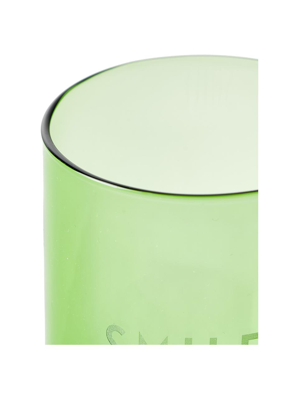 Szklanka SMILE Favourite, Szkło borokrzemowe, Zielony (Smile), Ø 8 x W 11 cm, 350 ml
