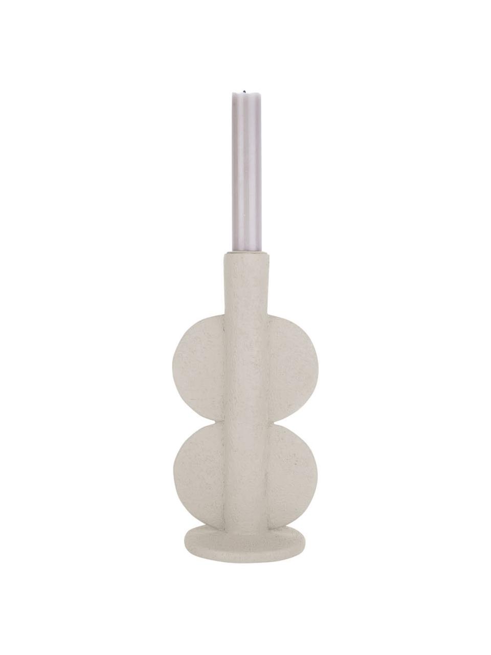 Candelabro Double Bubble, Poliresina, Marfil, An 11 x Al 22 cm