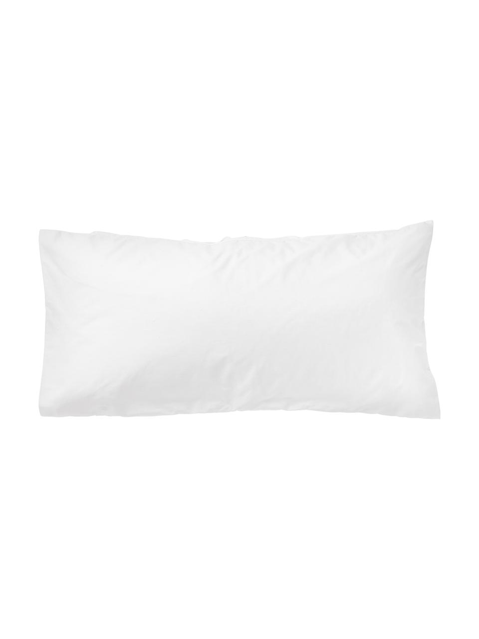 Poszewka na poduszkę z perkalu Brody, Biały, S 40 x D 80 cm