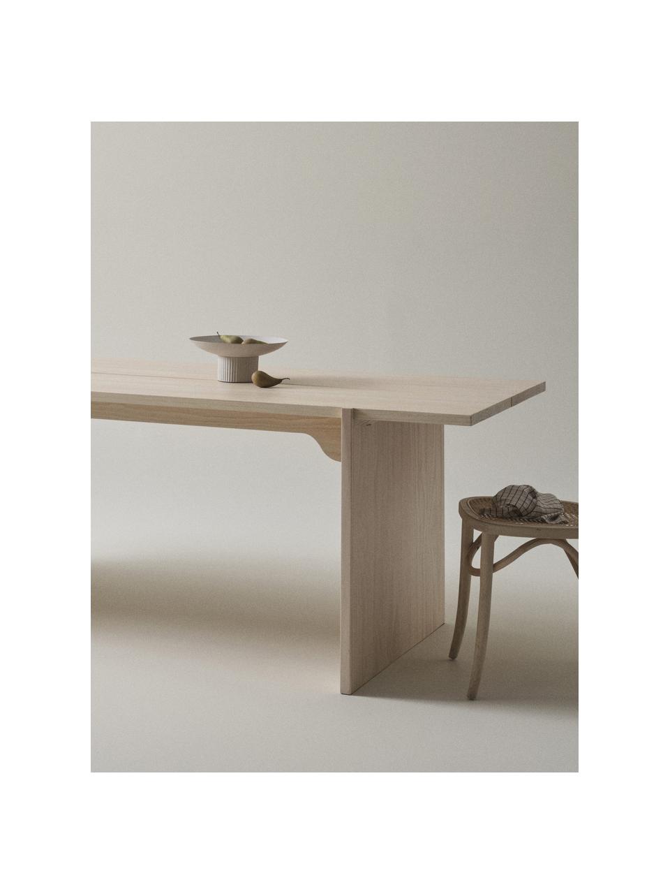 Mesa de comedor de madera de pino Tottori, 250 x 84 cm, Madera de pino, Madera de pino, An 250 x F 84 cm