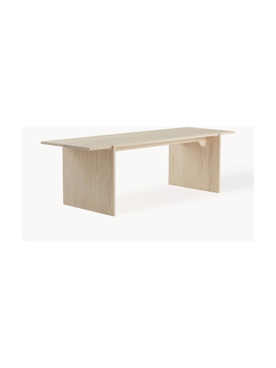 Mesa de comedor de madera de pino Tottori, 250 x 84 cm, Madera de pino, Madera de pino, An 250 x F 84 cm