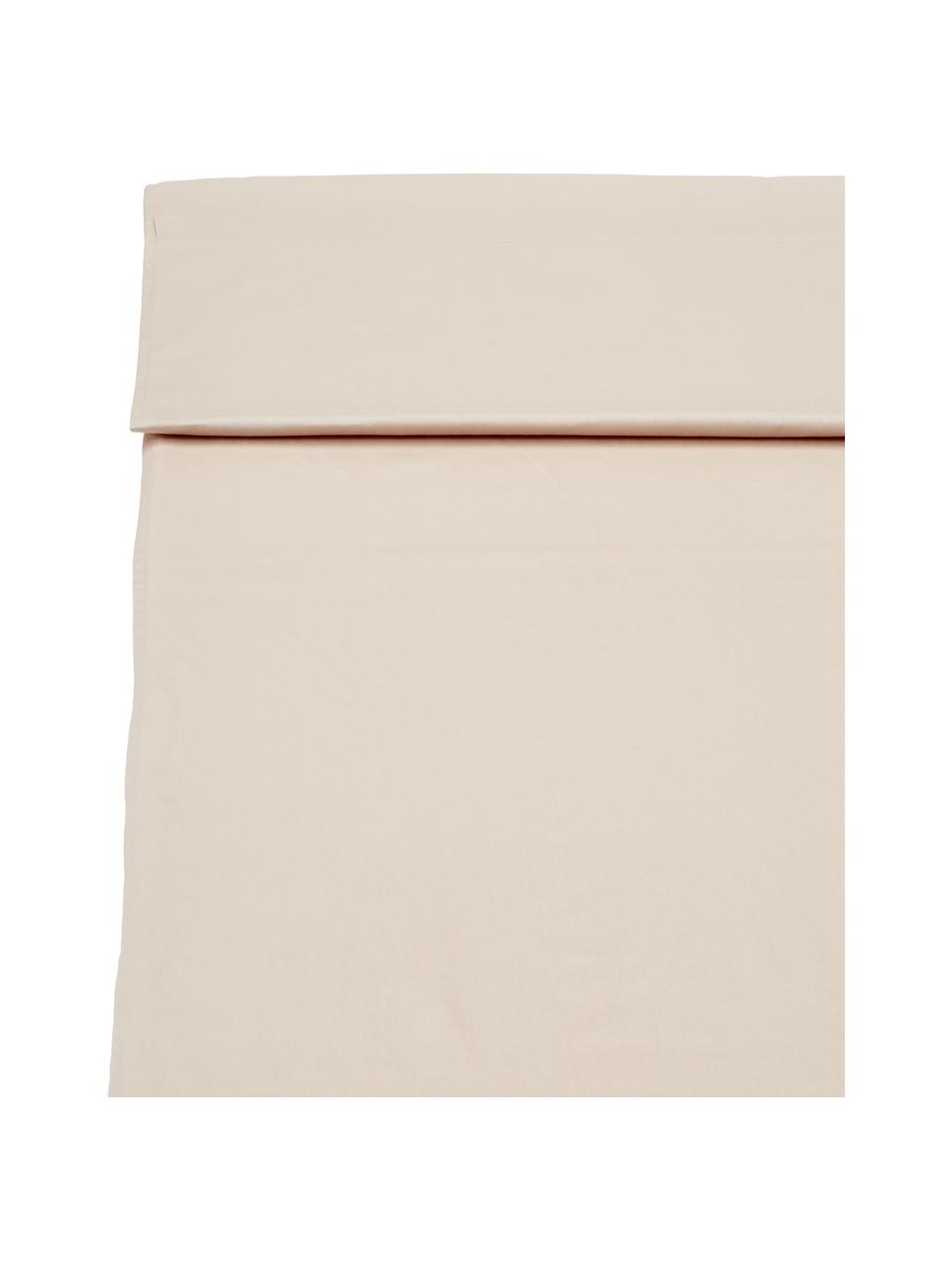 Drap plat en satin de coton taupe Comfort, Taupe, larg. 240 x long. 300 cm