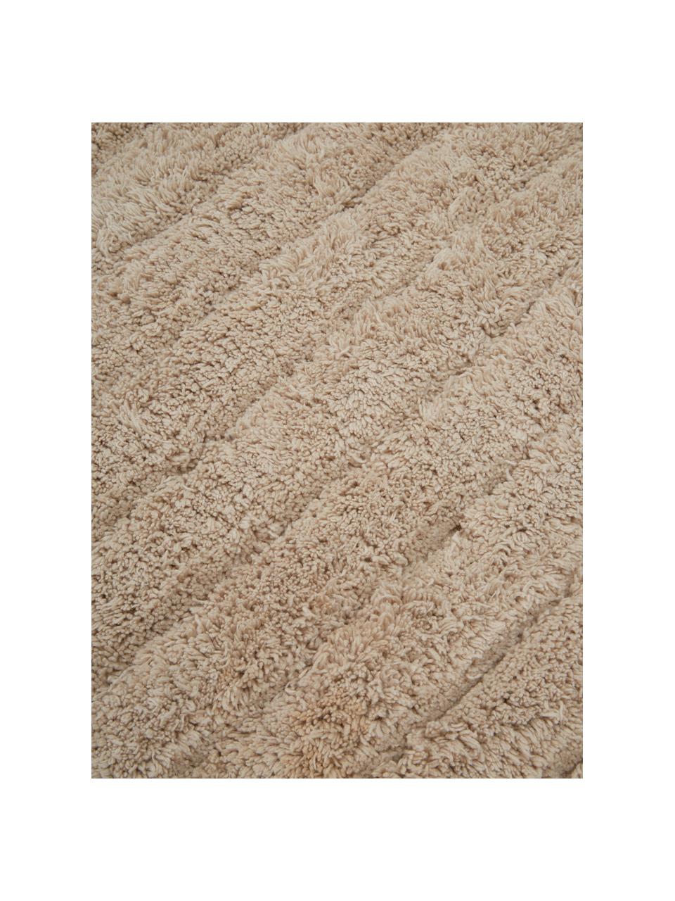 Huňatý koberec do kúpeľne Board, Béžová, Š 50 x D 60 cm