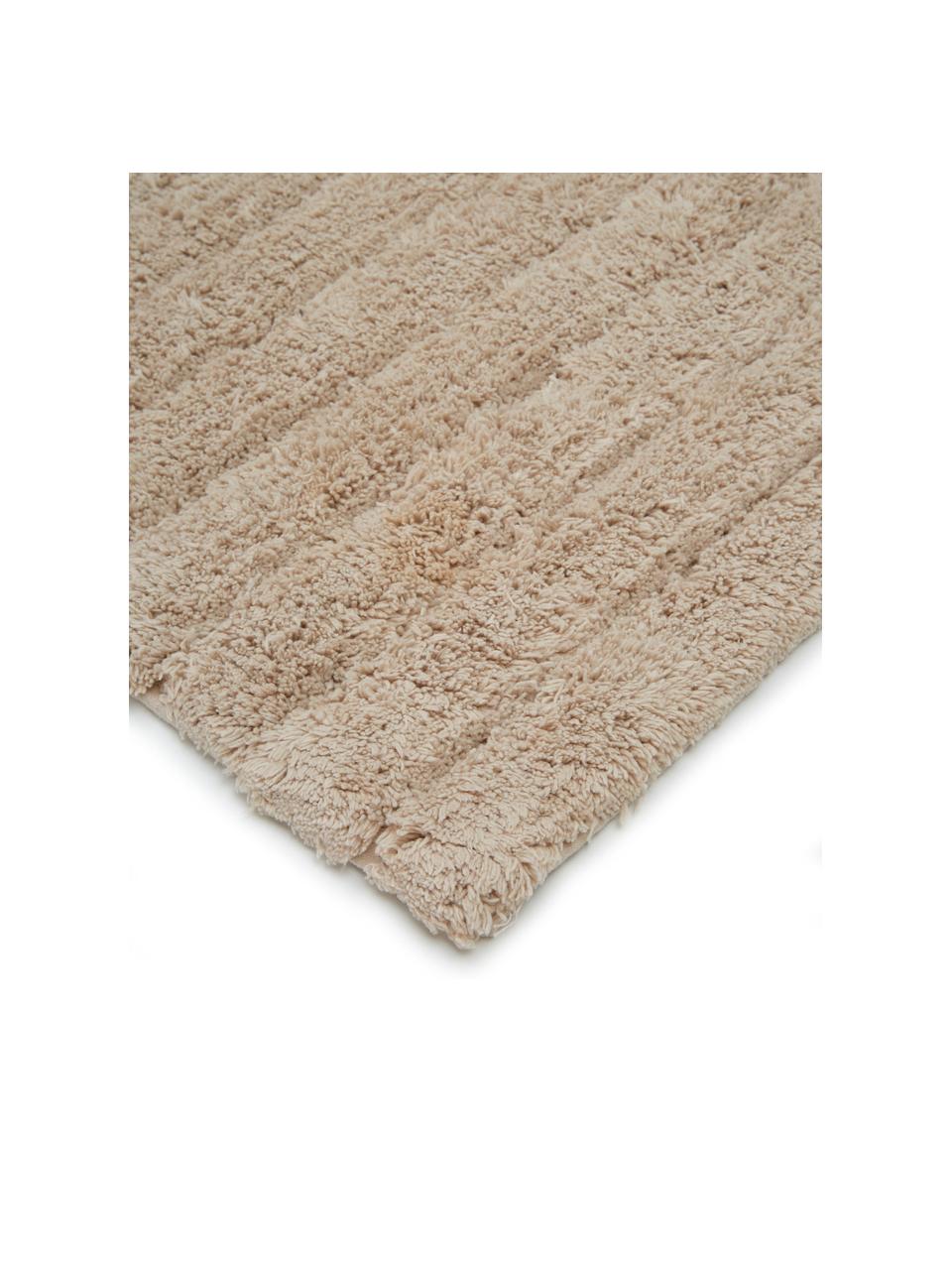 Tapis de bain moelleux beige Board, 100 % coton bio
Qualité supérieure 1900 g/m², Beige, larg. 50 x long. 60cm