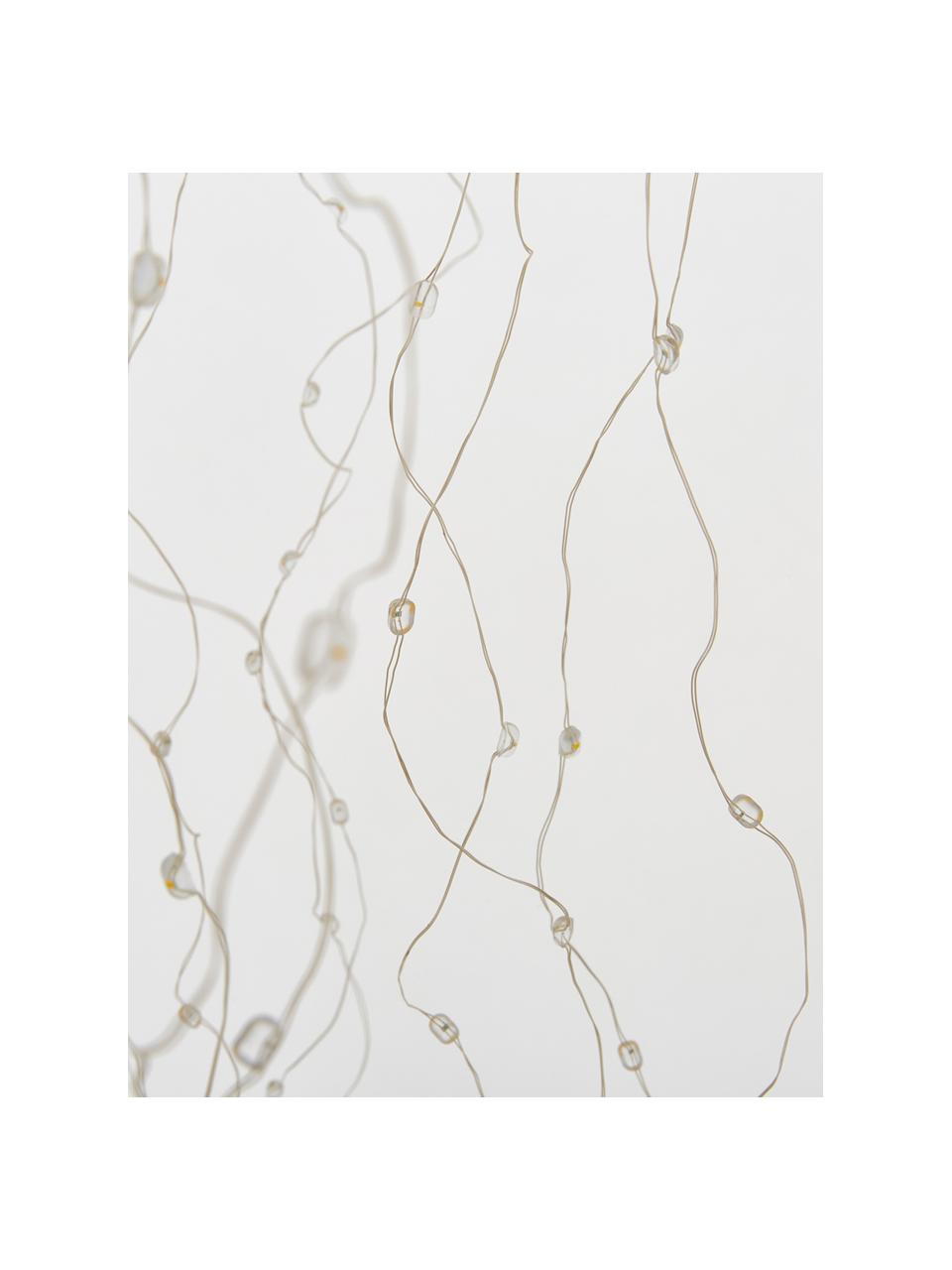 Lampa dekoracyjna LED Medusa, Metal powlekany, Biały, odcienie srebrnego, Ø 68 x W 100 cm