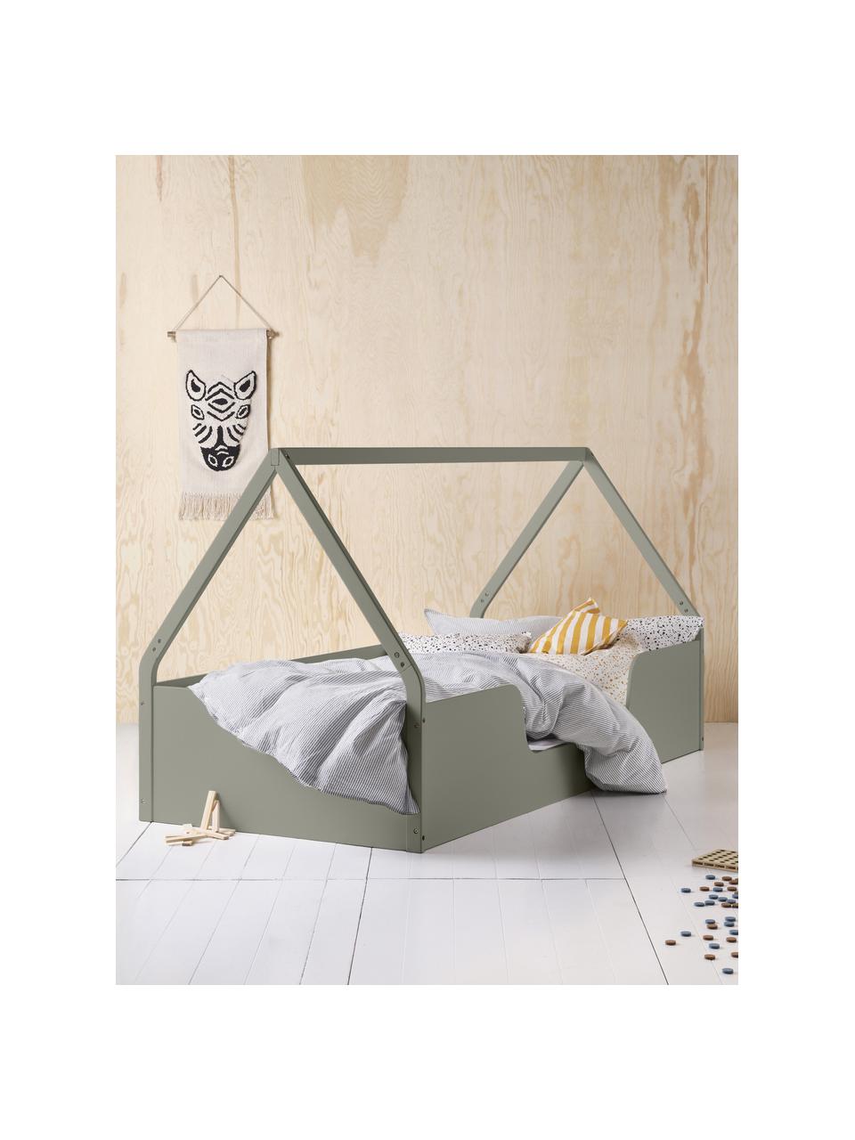 Lit en bois pour enfant Campo, Gris-vert, larg. 90 x long. 200 cm