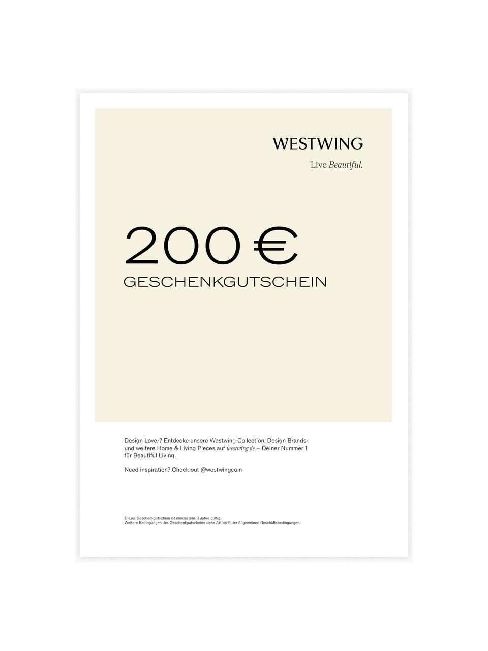 Gutschein zum Ausdrucken, Digitaler Gutschein zum selbst Ausdrucken und sofort verwenden! 
Nach Zahlungseingang erhältst Du direkt eine E-Mail mit dem Link zu Deinem Gutschein. Du kannst einfach die PDF-Datei abspeichern und ausdrucken., Cremeweiß, Schwarz, 200