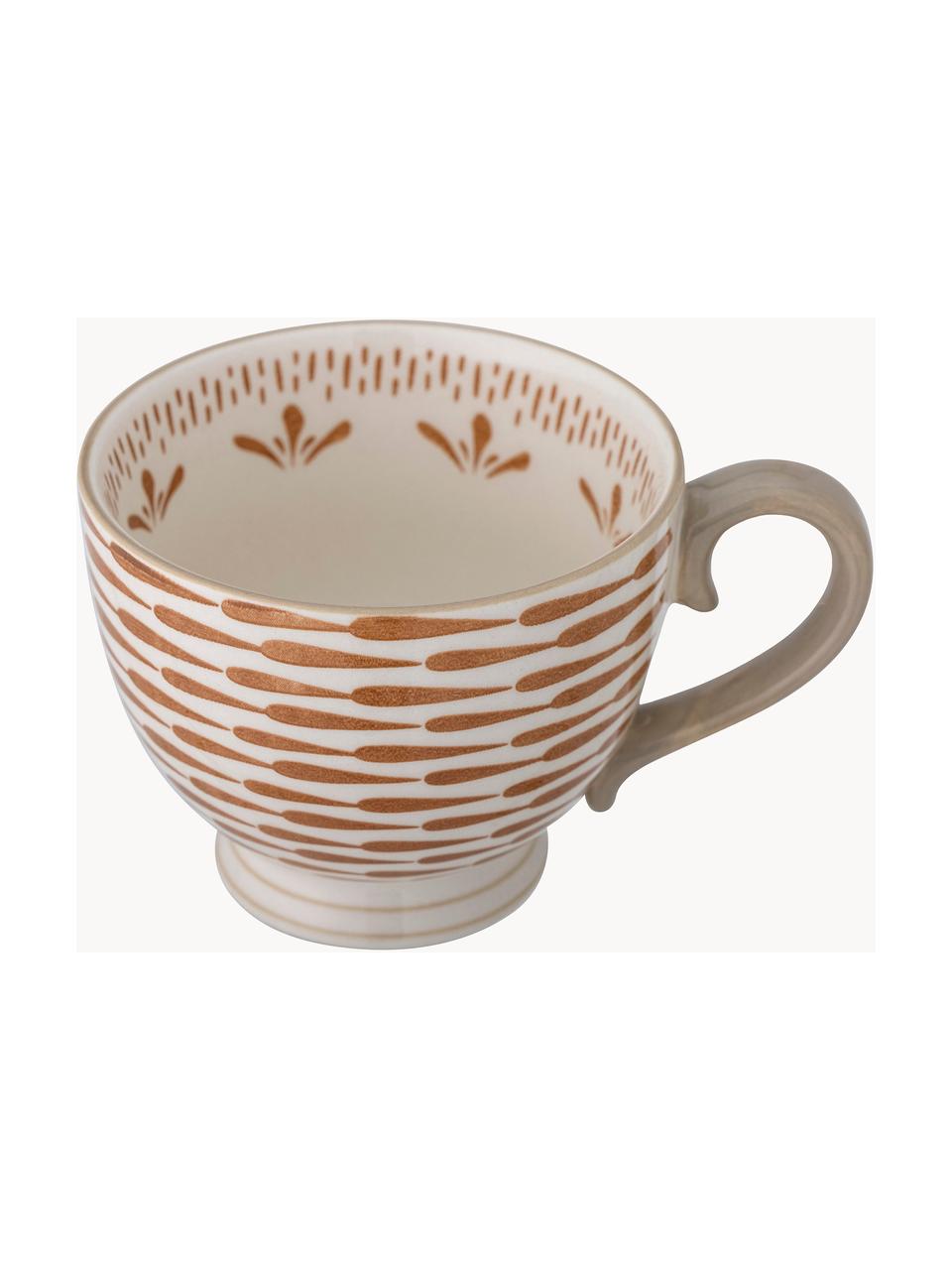 Handgefertigte Tasse Maple, Steingut, Hellbraun, Hellbeige, Ø 11 x H 9 cm, 420 ml