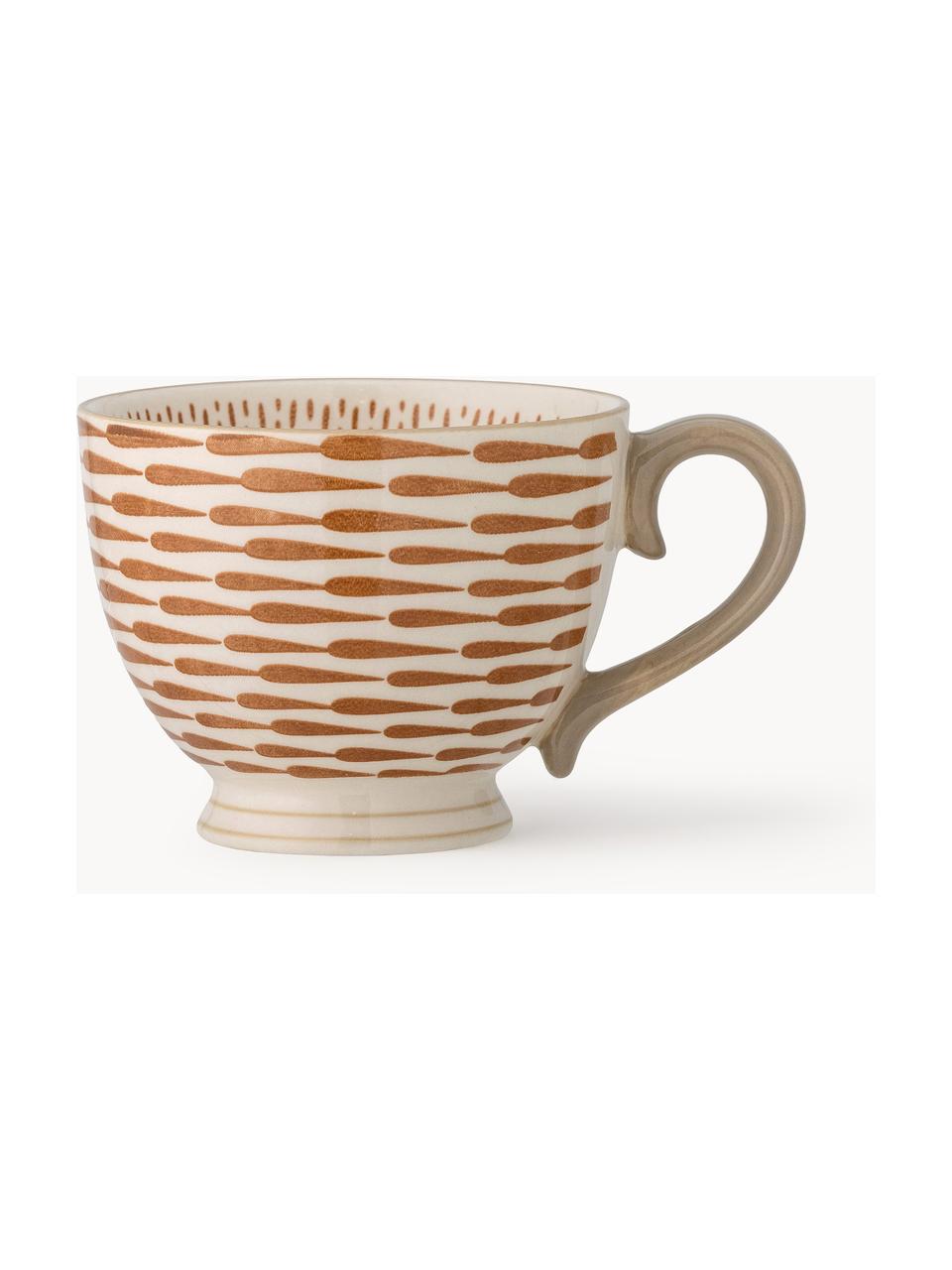 Handgefertigte Tasse Maple, Steingut, Hellbraun, Hellbeige, Ø 11 x H 9 cm, 420 ml