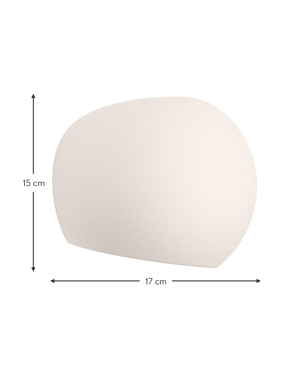 Aplique de cerámica Mercury, Pantalla: cerámica, Blanco, An 20 x Al 18 cm
