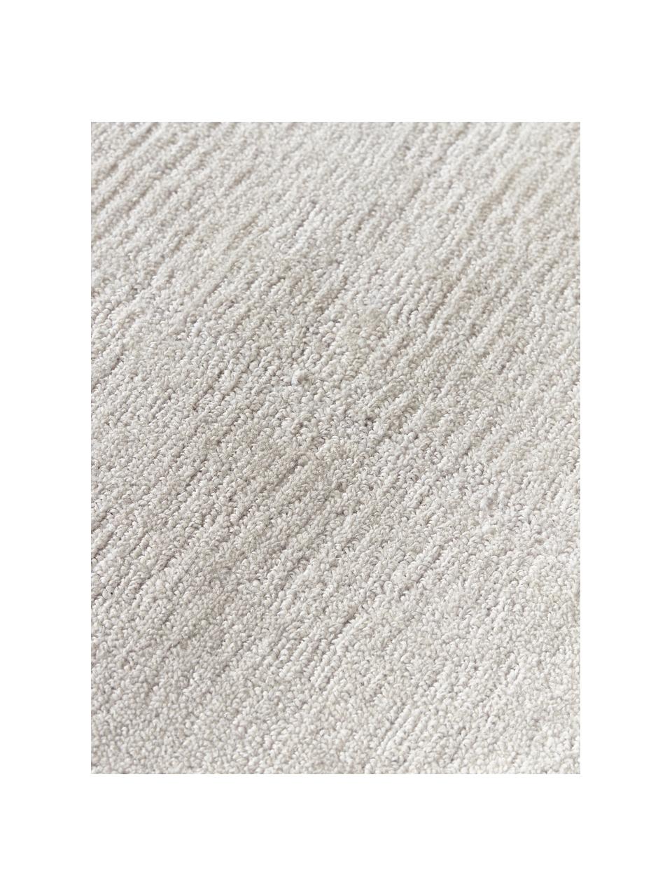 Rond laagpolig vloerkleed Kari, 100% polyester, GRS-gecertificeerd, Grijstinten, Ø 150 cm (maat M)