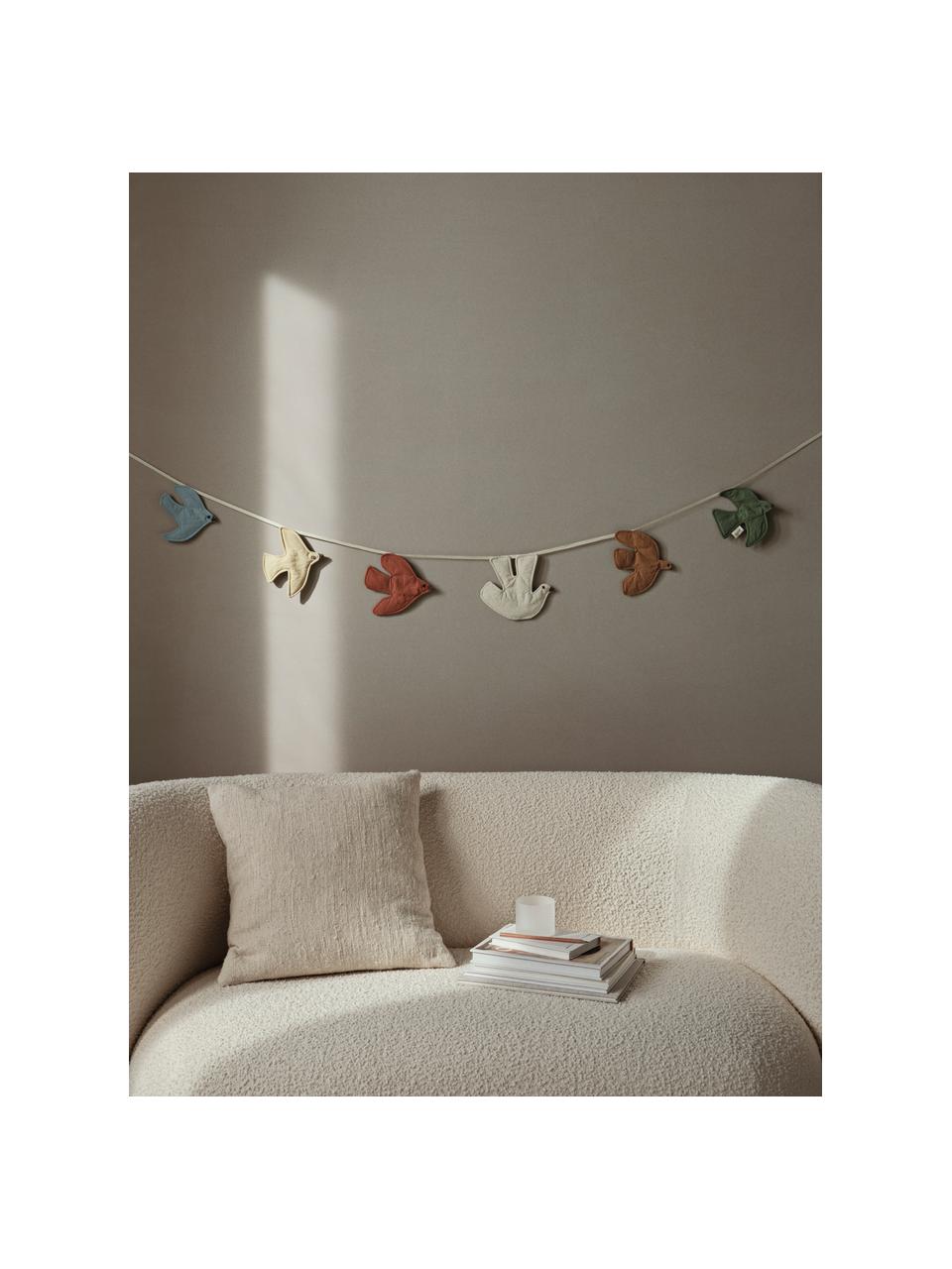 Guirlande en coton bio Swif Bird, Multicolore, long. 220 cm