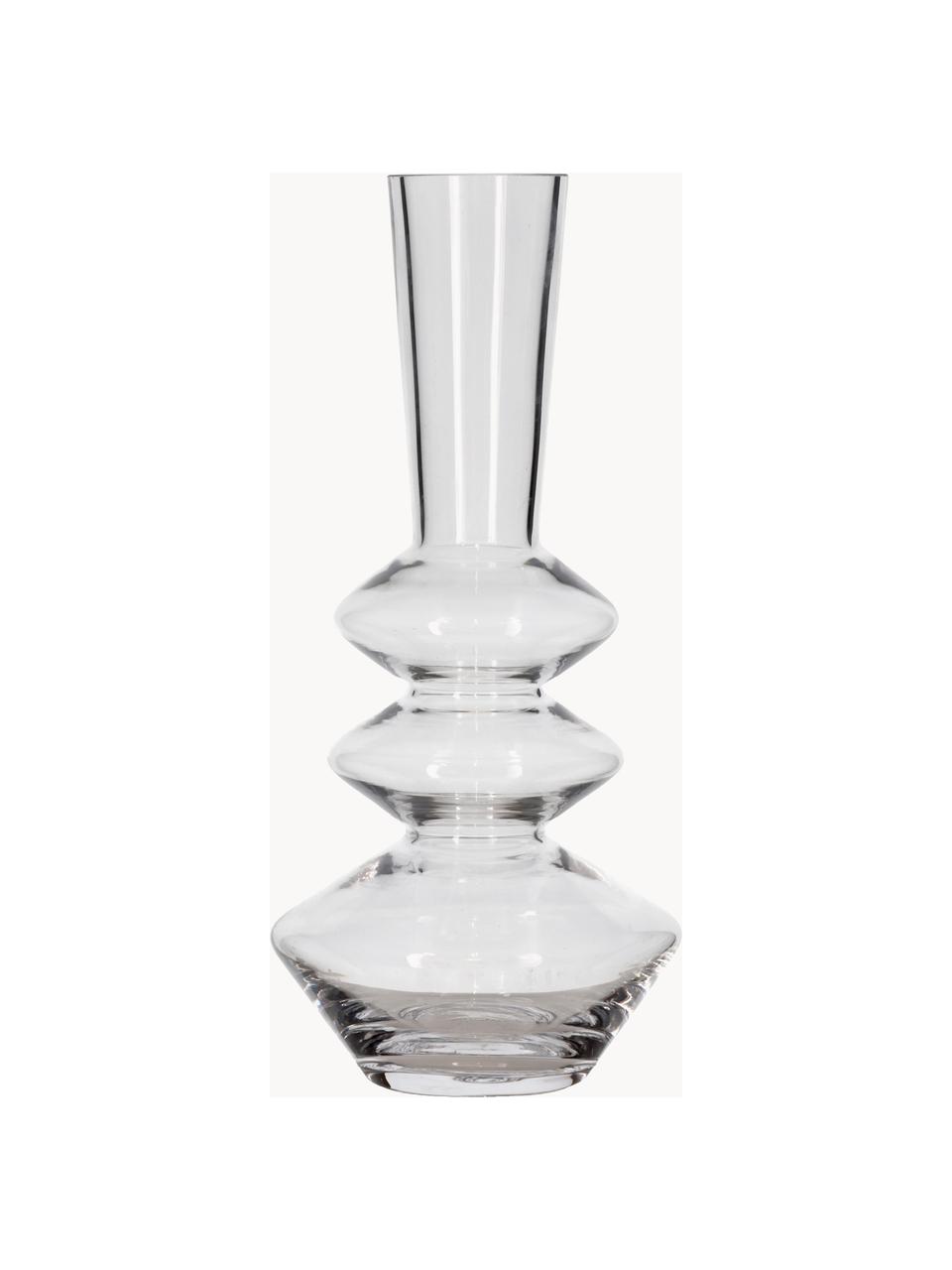 Skleněná váza Trio, Sklo, Transparentní, Ø 14 cm, V 31 cm