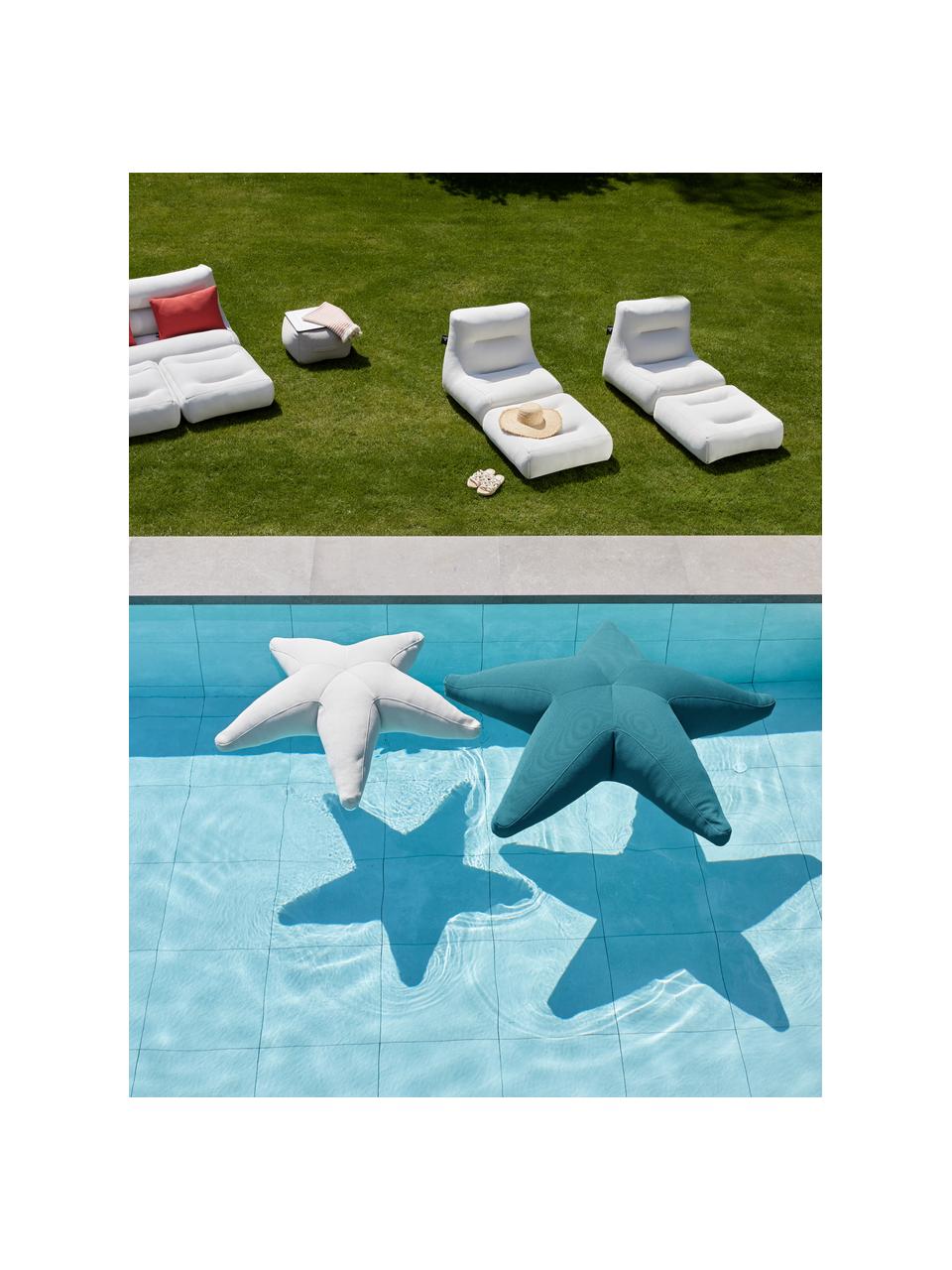 Großer Outdoor-Sitzsack Starfish, handgefertigt, Bezug: 70 % PAN + 30 % PES, wass, Petrol, B 145 x L 145 cm