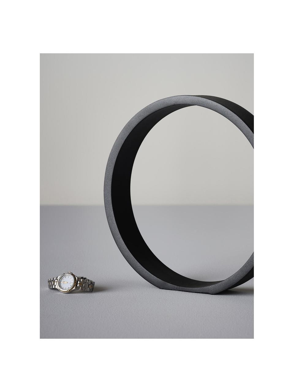 Dekoracja Ring, Metal powlekany, Czarny, S 25 x W 25 cm