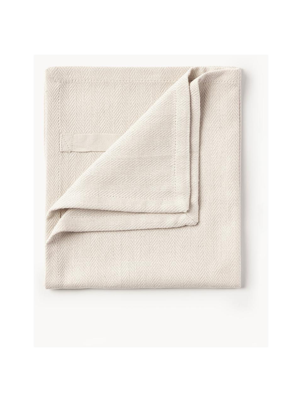 Textilné servítky Dinner, 4 ks, 100 % organická bavlna, certifikát GOTS, Lomená biela, Š 35 x D 40 cm