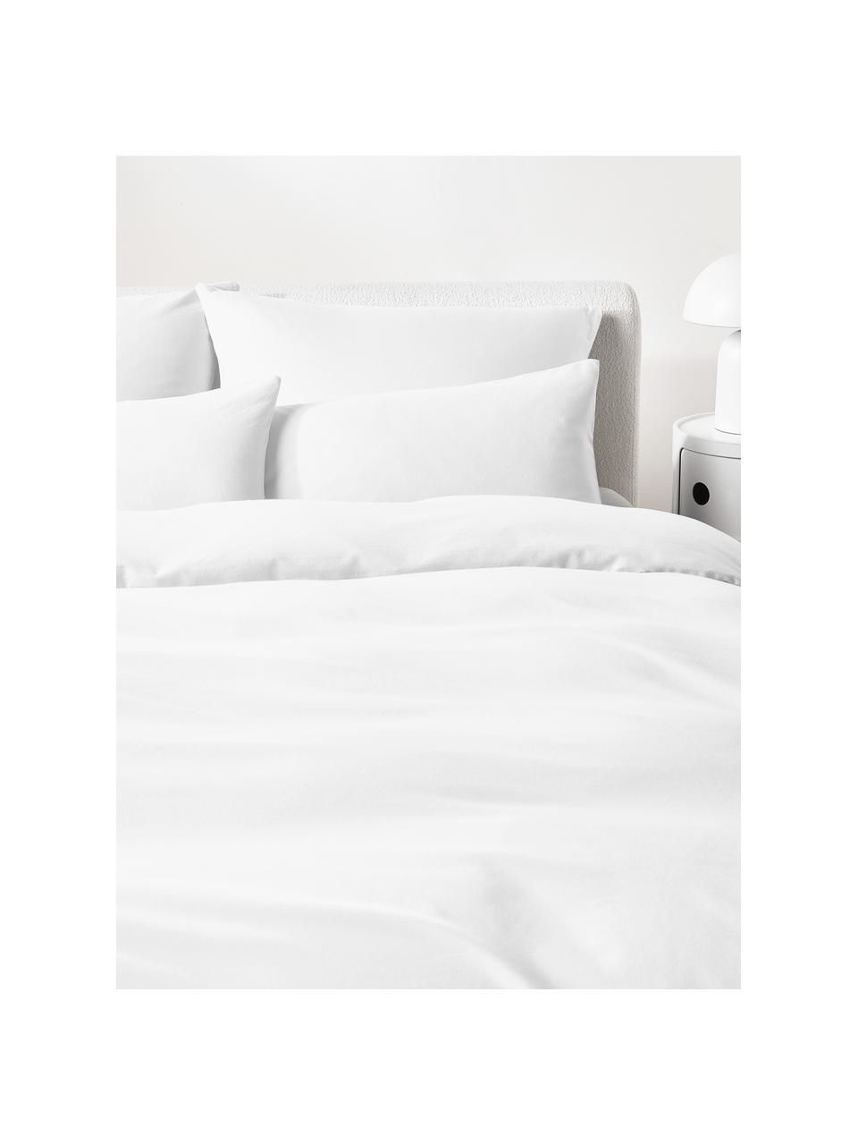 Flanell-Bettdeckenbezug Biba, Webart: Flanell Flanell ist ein k, Weiss, B 135 x L 200 cm