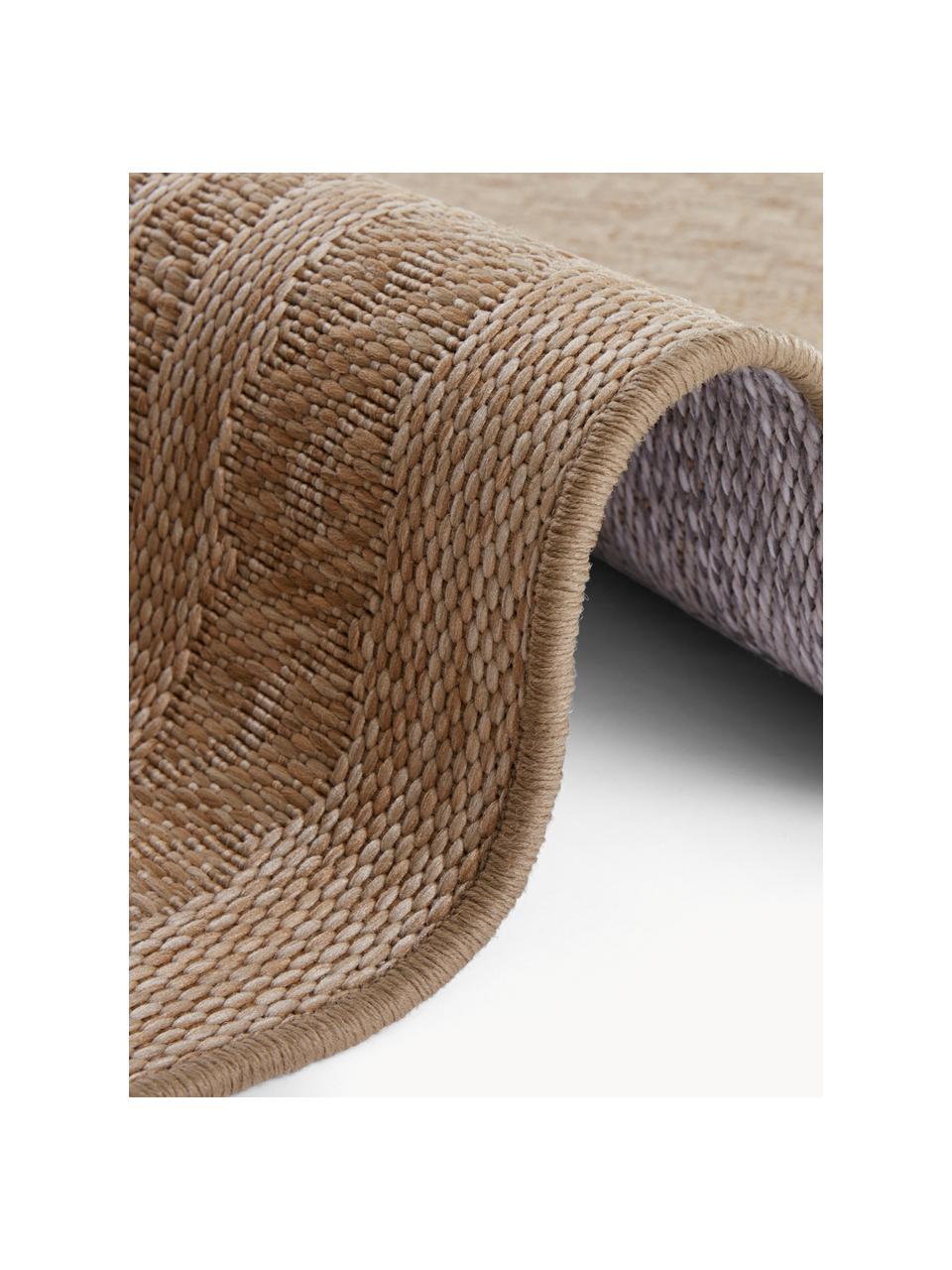 In- & outdoor vloerkleed Limonero in jute look, 100% polypropyleen, Beige, B 80 x L 150 cm (maat XS)