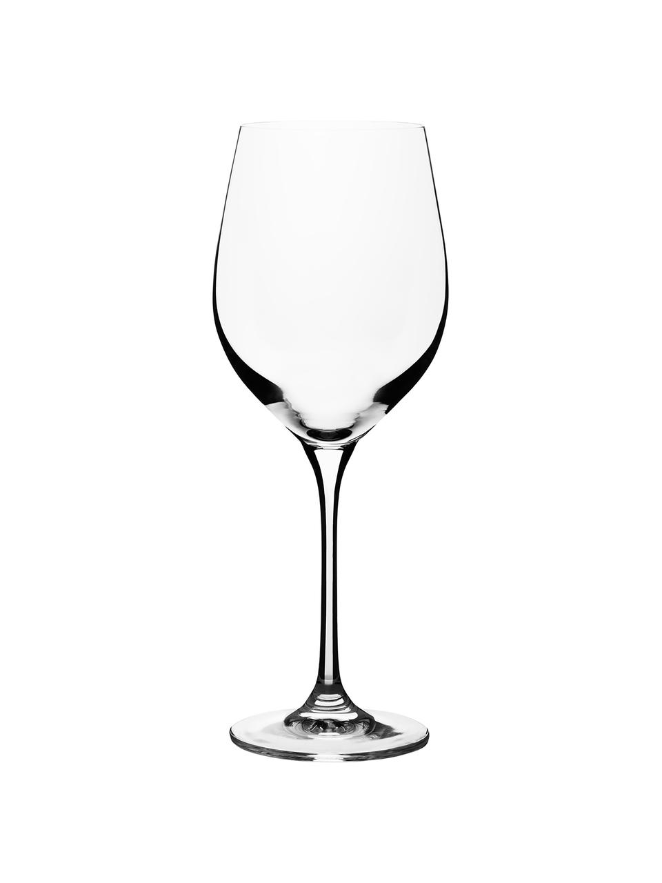 Witte wijnglazen Harmony, 6 stuks, Edele glans - het kristalglas breekt het licht en dit creëert een sprankelend effect, waardoor elk wijnglas als  een bijzonder moment kan worden ervaren., Transparant, Ø 9 x H 22 cm
