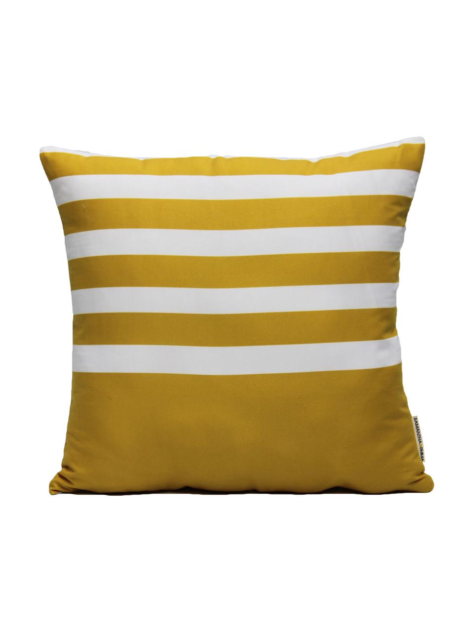 Poszewka na poduszkę Ela, Poliester, Biały, żółty, S 40 x D 40 cm