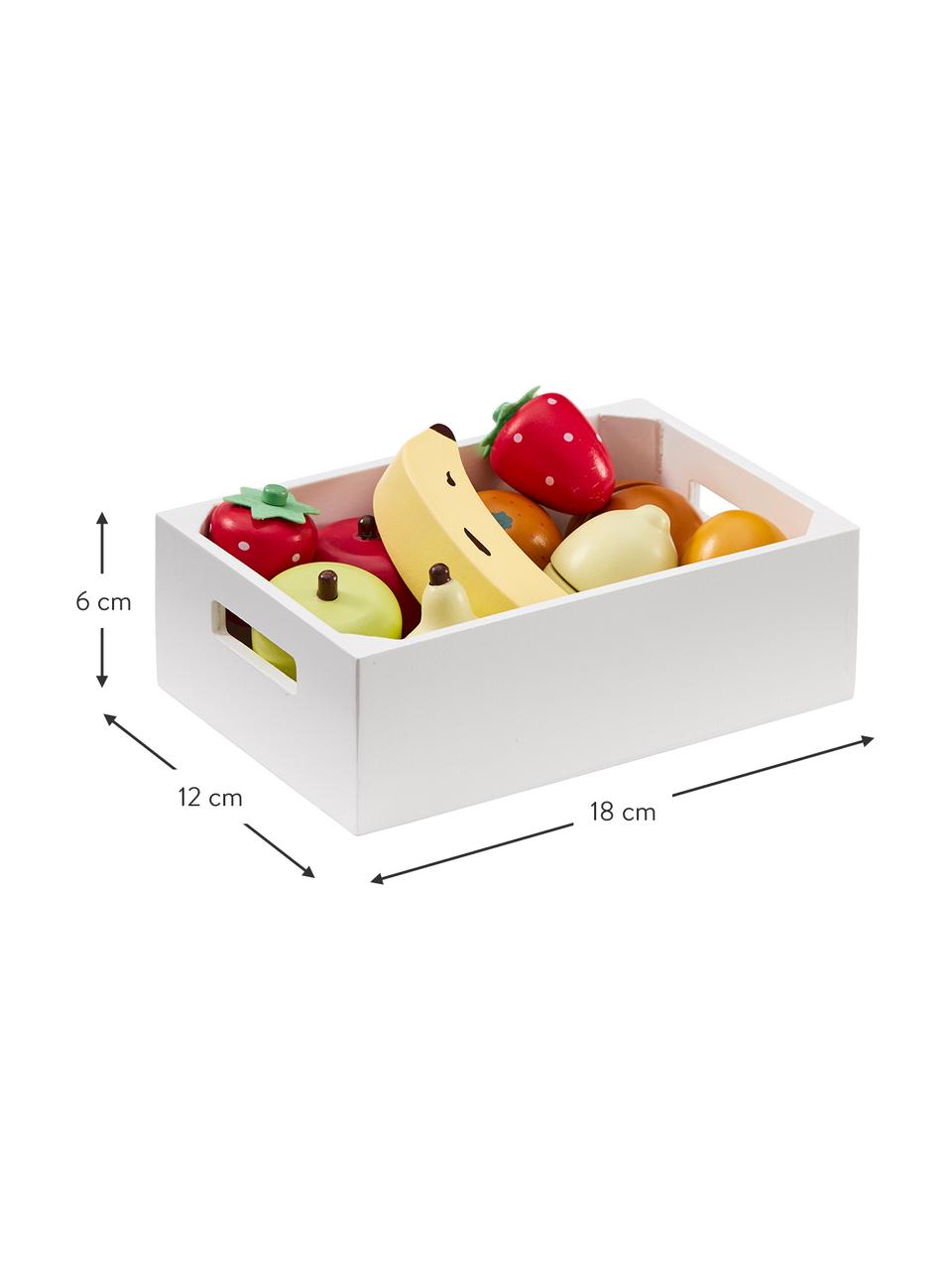Spielzeug-Set Box of Fruits, Holz, Mehrfarbig, Set mit verschiedenen Größen