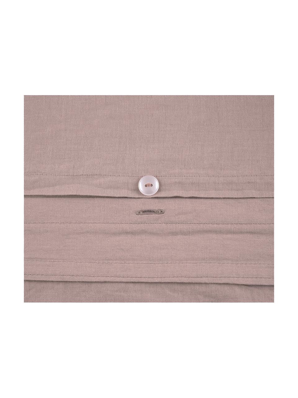 Parure copripiumino in lino lavato Carla, 52% lino, 48% cotone
Con effetto stonewashed, Malva, 200 x 200 cm