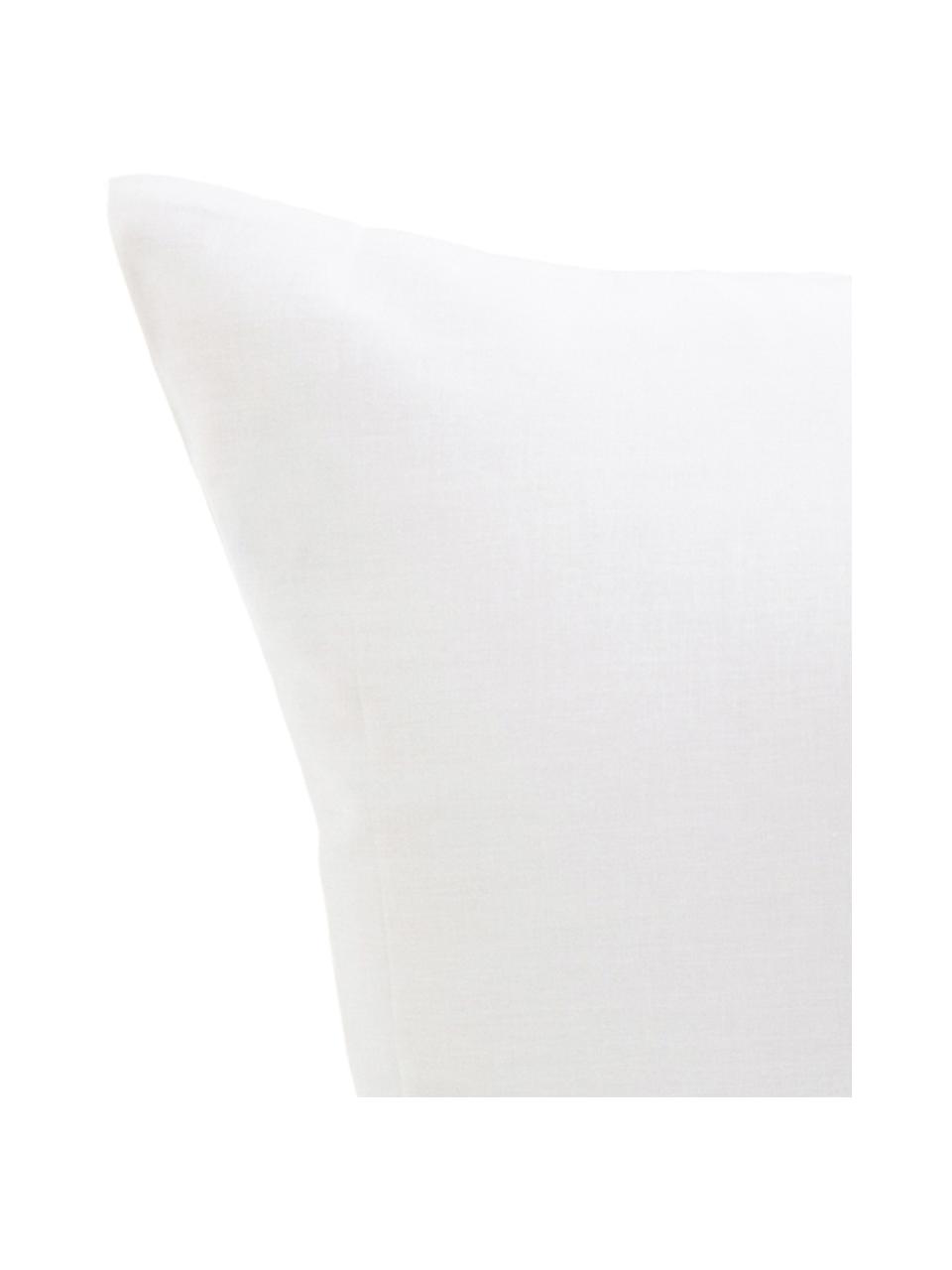 Housse de couette en coton Trip, Blanc, noir, larg. 240 x long. 220 cm