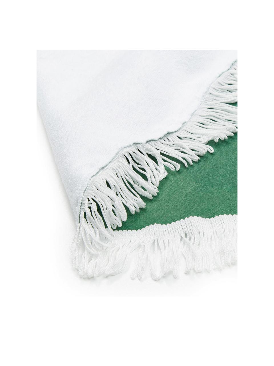 Ręcznik plażowy Leaves, 55% poliester, 45% bawełna
Bardzo niska gramatura 340 g/m², Zielony, biały, S 139 x D 150 cm
