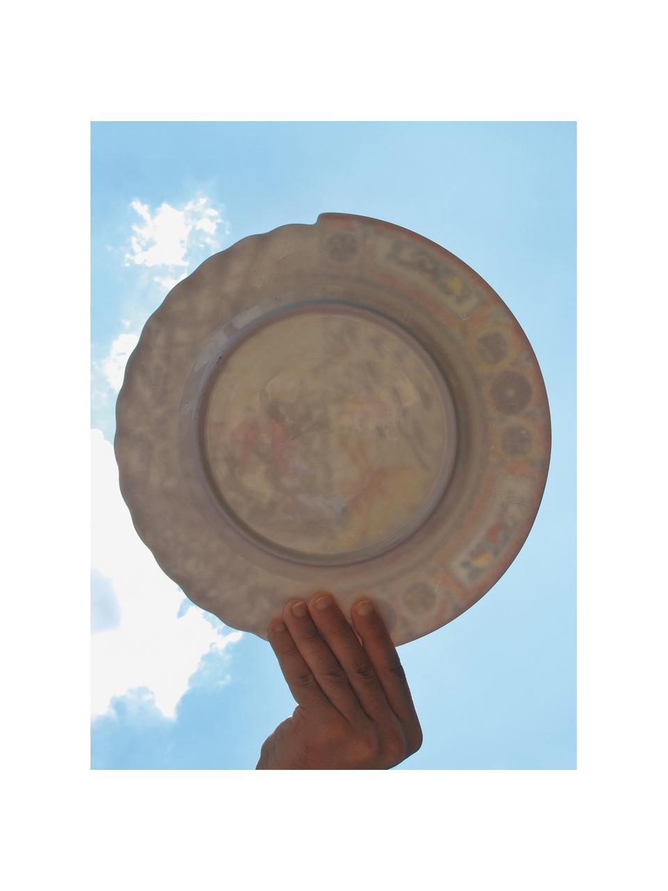 Ręcznie wykonany talerz duży Hybrid, 2 szt., Porcelana kostna (Fine Bone China), Wielobarwny, Ø 28 cm