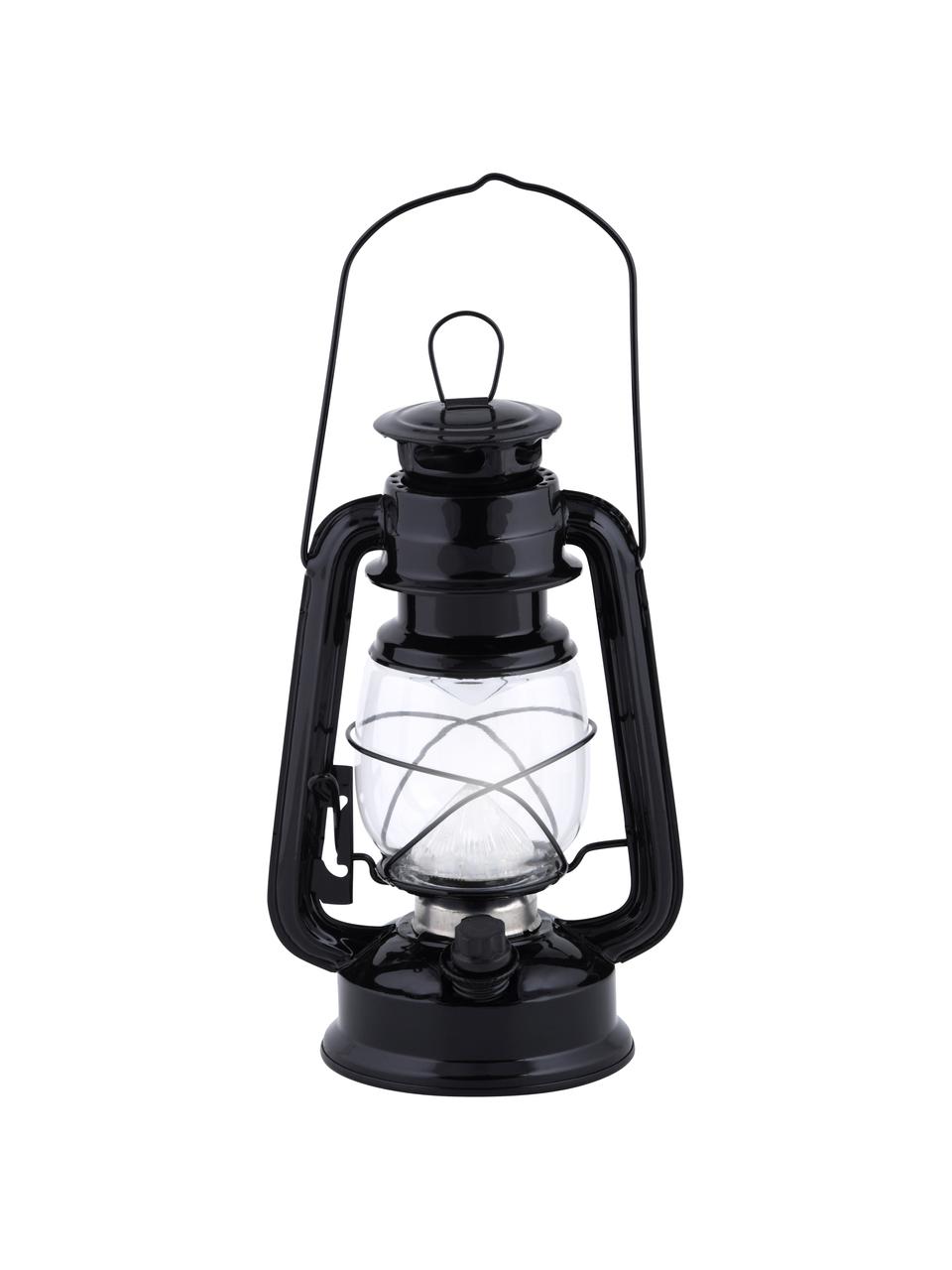 Farolillo LED Tallin, portátil, Estructura: metal recubierto, Negro, An 15 x Al 24 cm