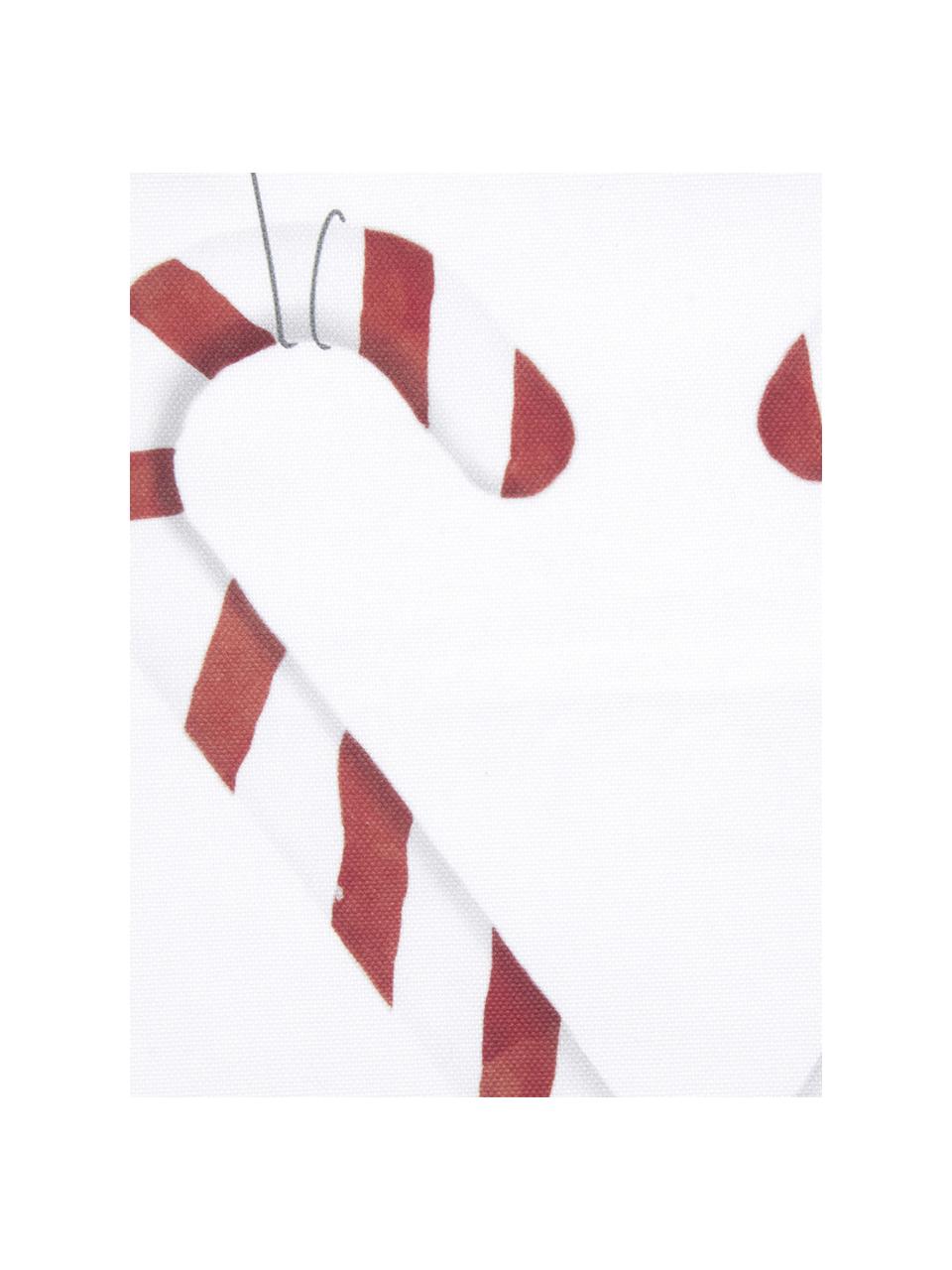 Kissenhülle Cupid mit Zuckerstangen-Motiv, Baumwolle, Rot, Schwarz, Weiß, B 40 x L 40 cm