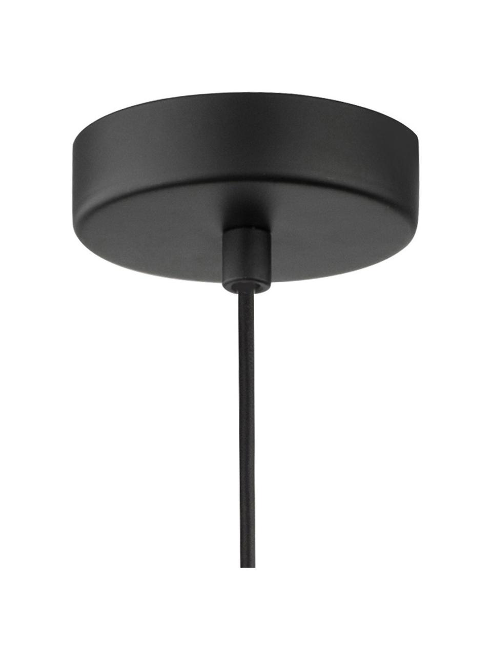Lampa wisząca ze szkła Spada, Odcienie mosiądzu, szary, Ø 15 x W 28 cm