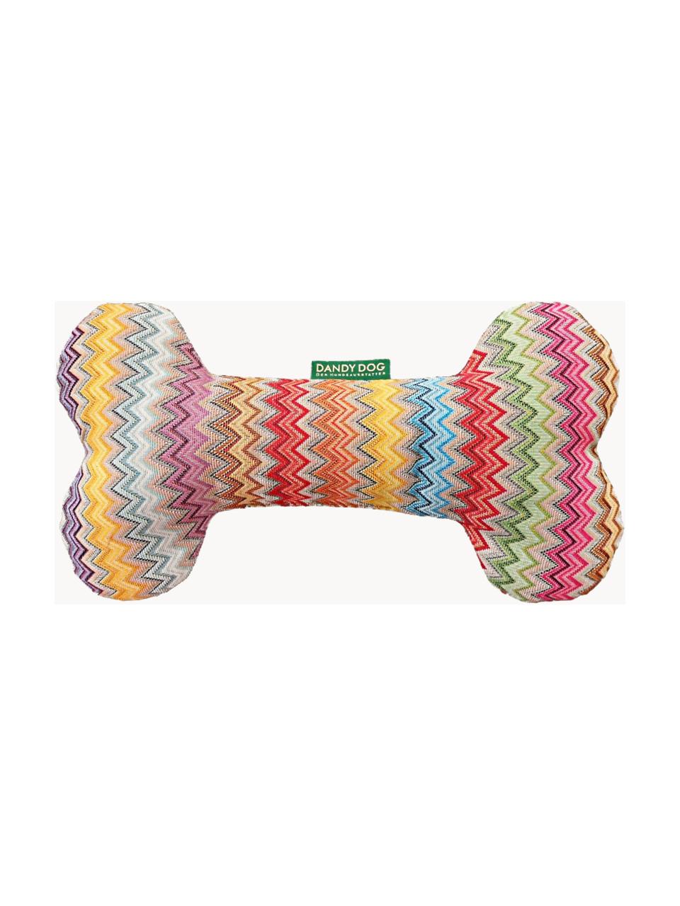 Giocattolo per cani a forma di osso Zik Zak, in diverse misure, 45% cotone, 35% poliestere, 20% acrilico, Multicolore, Larg. 25 x Alt. 14 cm