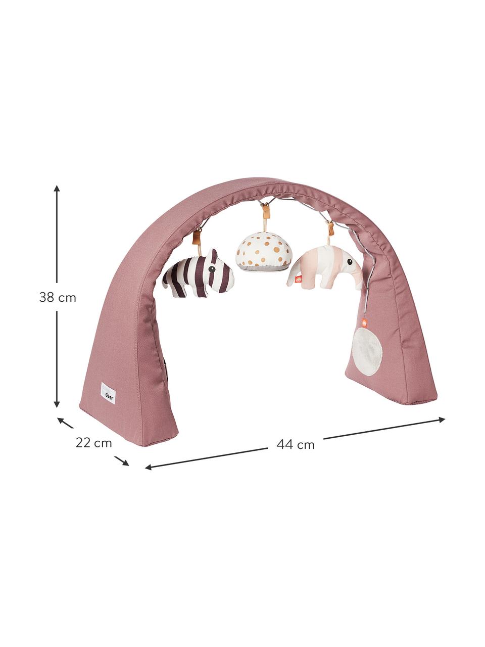 Arco da gioco Animals, Arco: 100% poliestere, Rosa, Larg. 44 x Alt. 38 cm