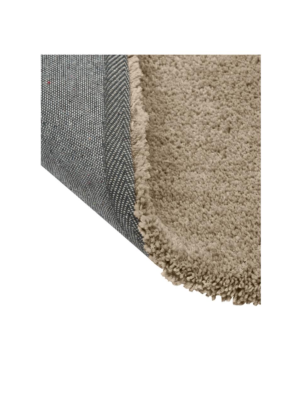 Flauschiger Hochflor-Teppich Leighton, Flor: Mikrofaser (100% Polyeste, Braun, B 80 x L 150 cm (Größe XS)