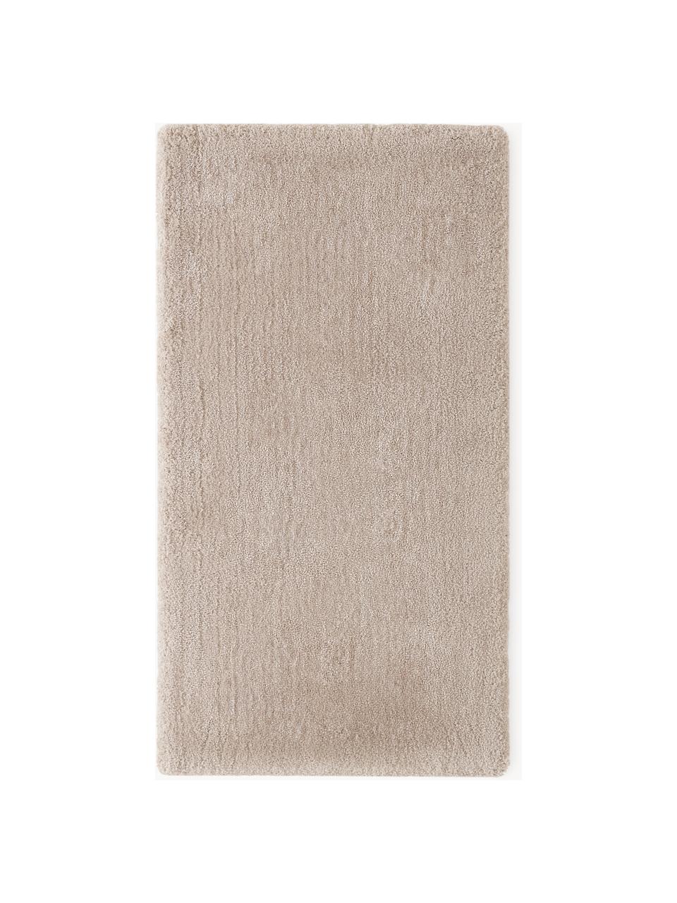 Flauschiger Hochflor-Teppich Leighton, Flor: Mikrofaser (100% Polyeste, Beige, B 120 x L 180 cm (Grösse S)