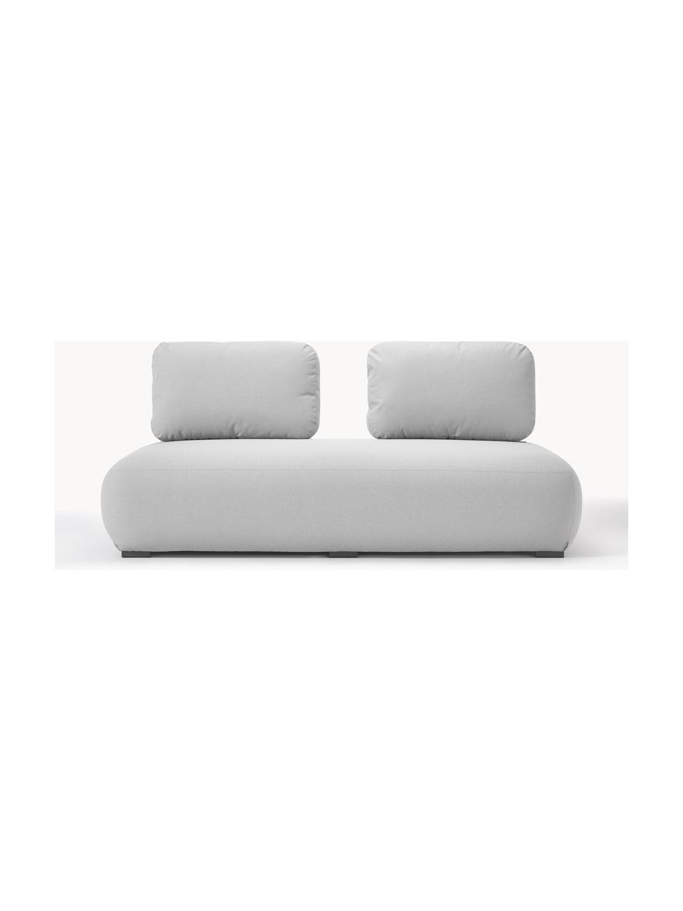 Modulares Garten-Loungesofa Olala (2-Sitzer), Bezug: 100 % Polyester Der hochw, Gestell: Metall, beschichtet, Webstoff, Hellgrau, B 204 x H 78 cm