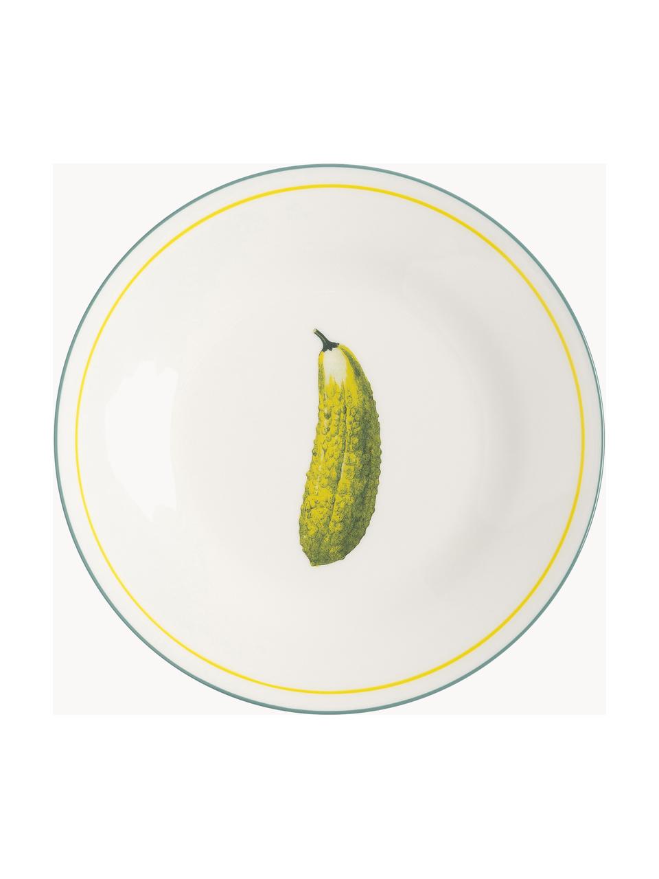 Súprava raňajkových tanierov Vegetable, 4 diely, Čínsky porcelán, Viac farieb, Ø 21 cm