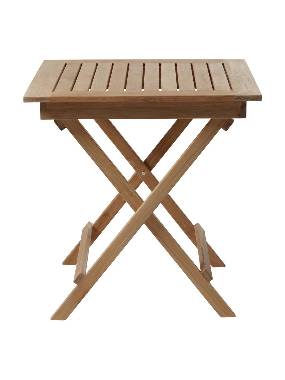 Skladací záhradný stôl z tíkového dreva York, 70 x 70 cm, Tíkové drevo, brúsené
S certifikátom V-legal, Tíková, Š 70 x V 73 cm
