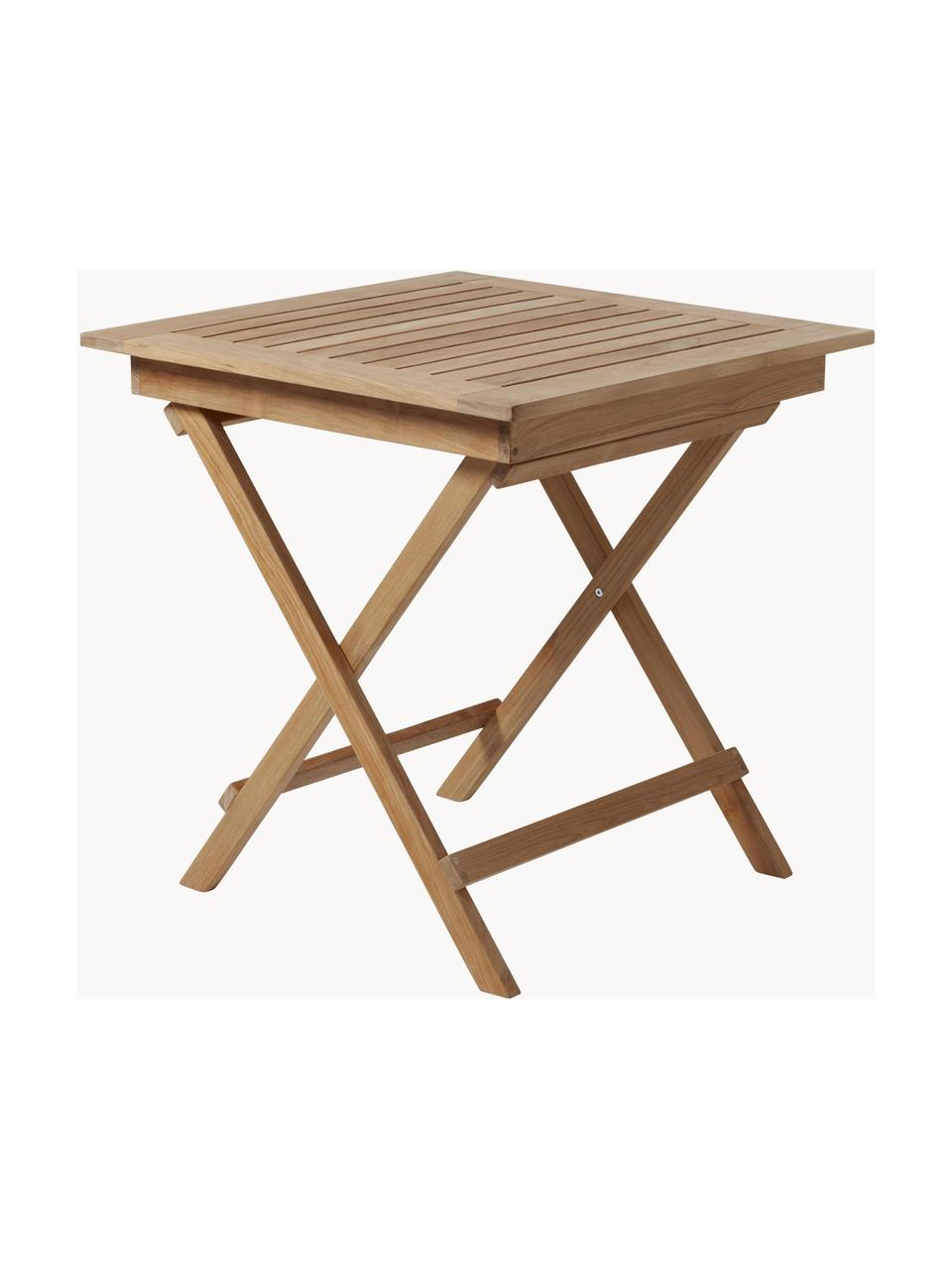 Mesa plegable de madera de teca para exterior York, Madera de teca lijada
Certificado V-Legal, Teca, An 70 x Al 73 cm